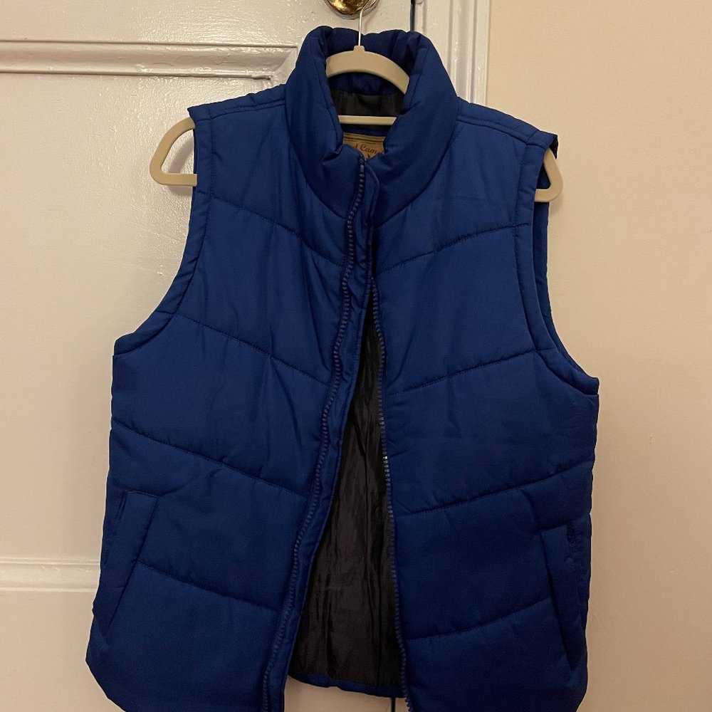 Red Camel Puffer Vest, color blue